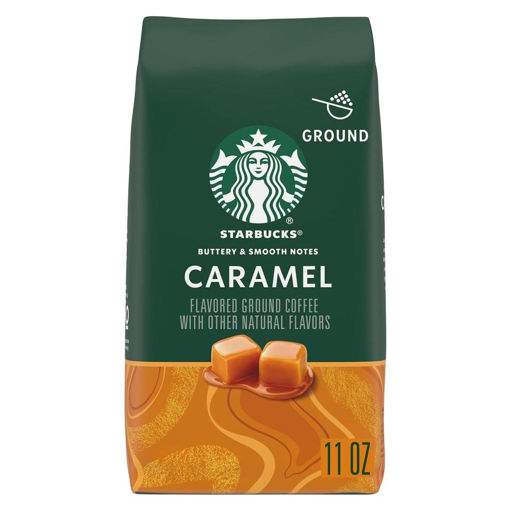 imageStarbucks Dark Roast Ground Coffee Variety Pack 3 bags 12 oz eachCaramel Ground