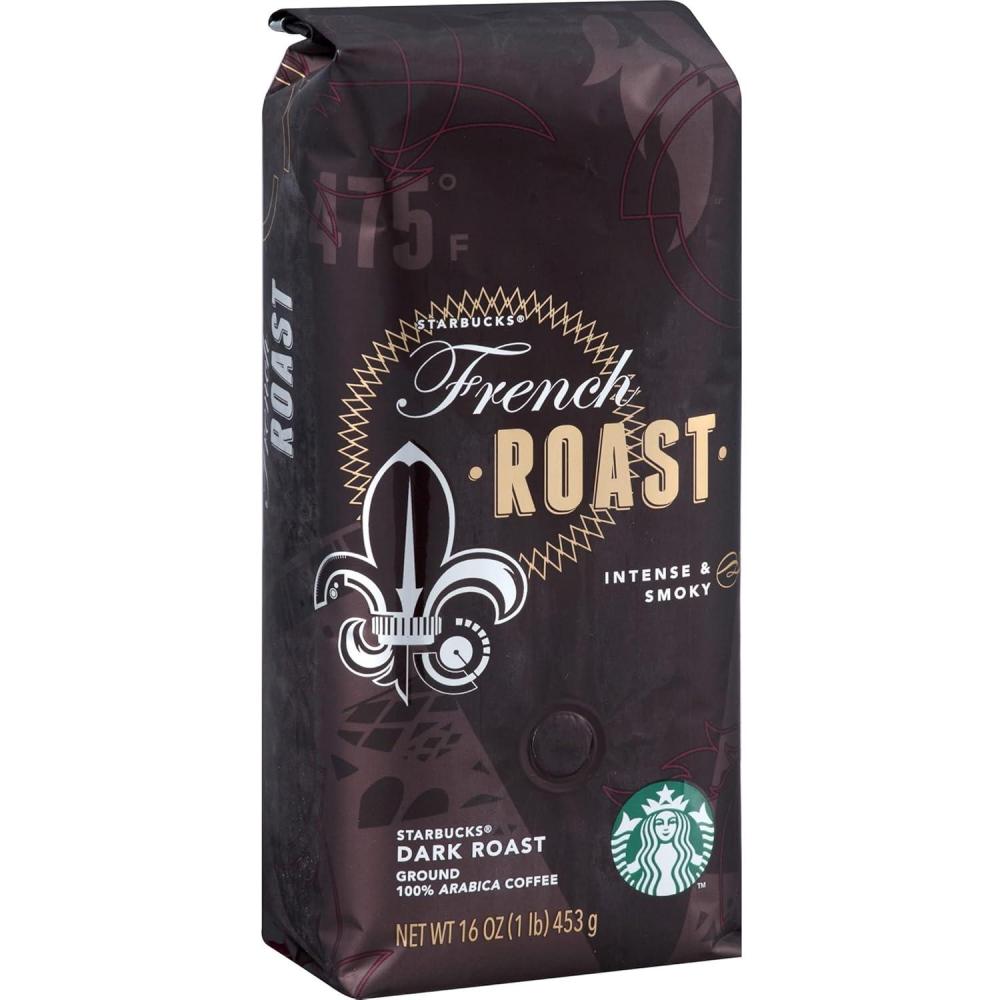 imageStarbucks Dark Roast Ground Coffee Variety Pack 3 bags 12 oz eachIntense and Smoky