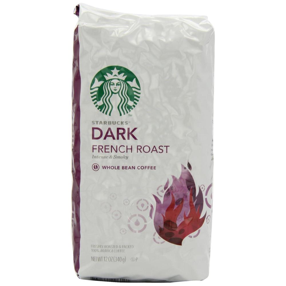 imageStarbucks Dark Roast Whole Bean Coffee Variety Pack 3 bags 12 oz eachFrench Roast Whole Bean