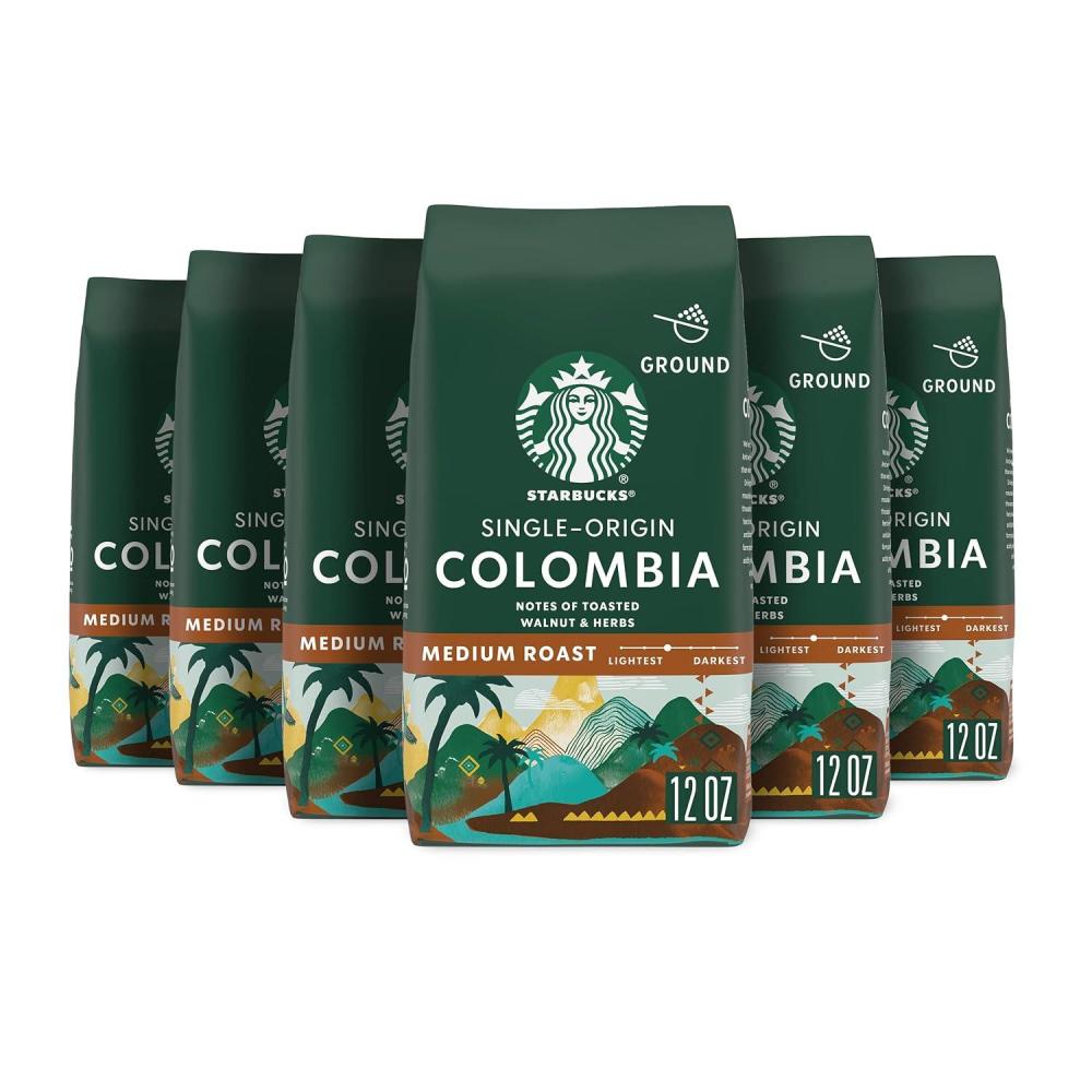 imageStarbucks Ground Coffee Medium Roast Coffee Breakfast Blend 100 Arabica 1 bag 28 ozColombia