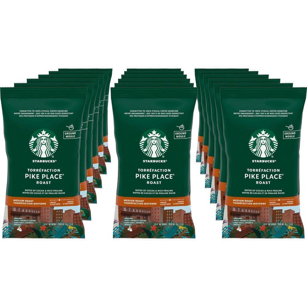 imageStarbucks Ground Coffee Medium Roast Coffee Breakfast Blend 100 Arabica 1 bag 28 ozSmooth and Balanced