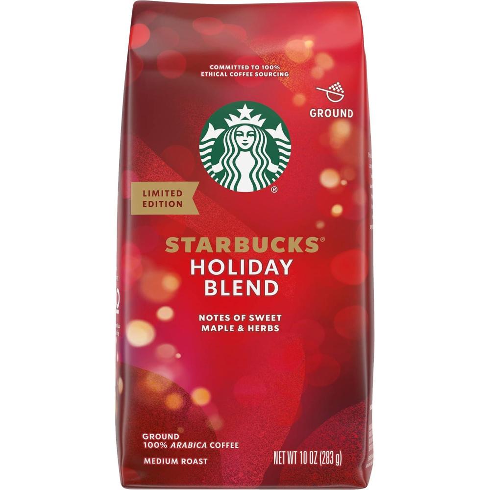 imageStarbucks Ground Coffee Medium Roast Coffee Breakfast Blend 100 Arabica 1 bag 28 ozSweet Maple and Herbs