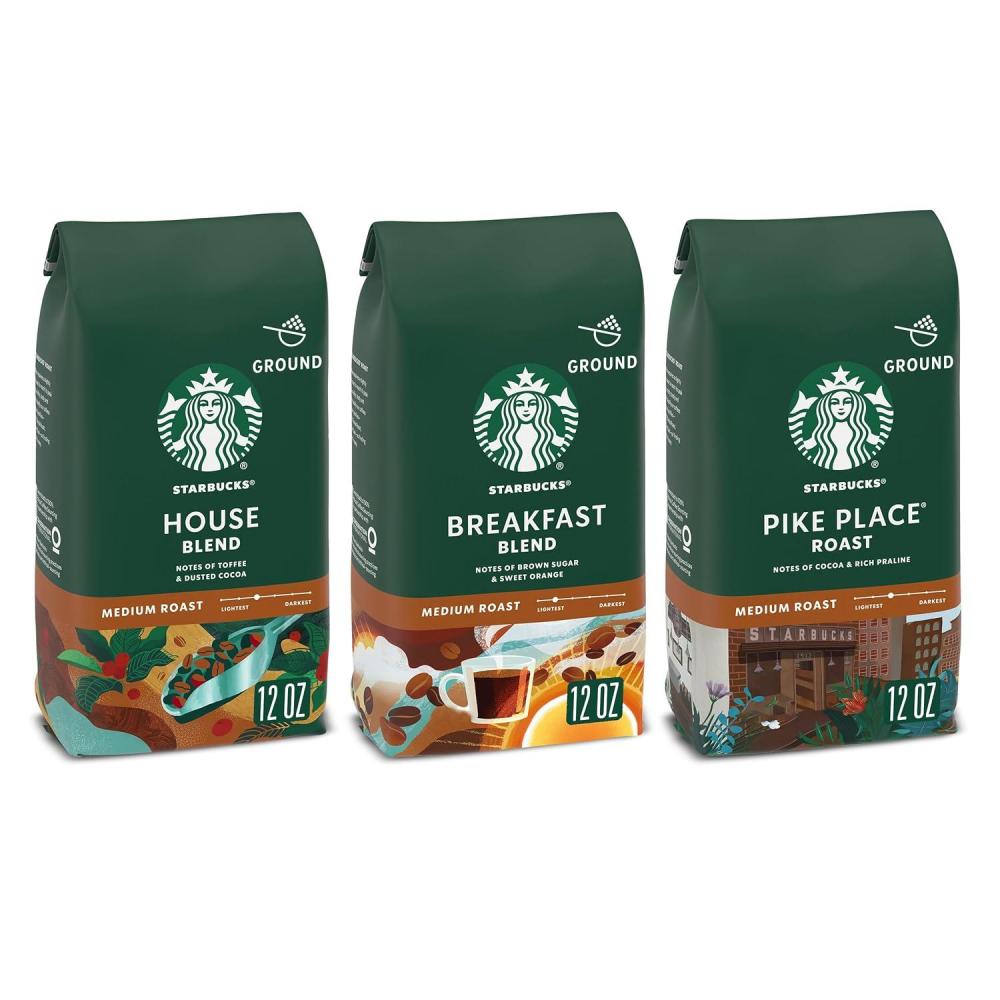 imageStarbucks Ground Coffee Medium Roast Coffee Fall Blend 100 Arabica Limited Edition 1 Bag 17 OzMedium Variety Pack