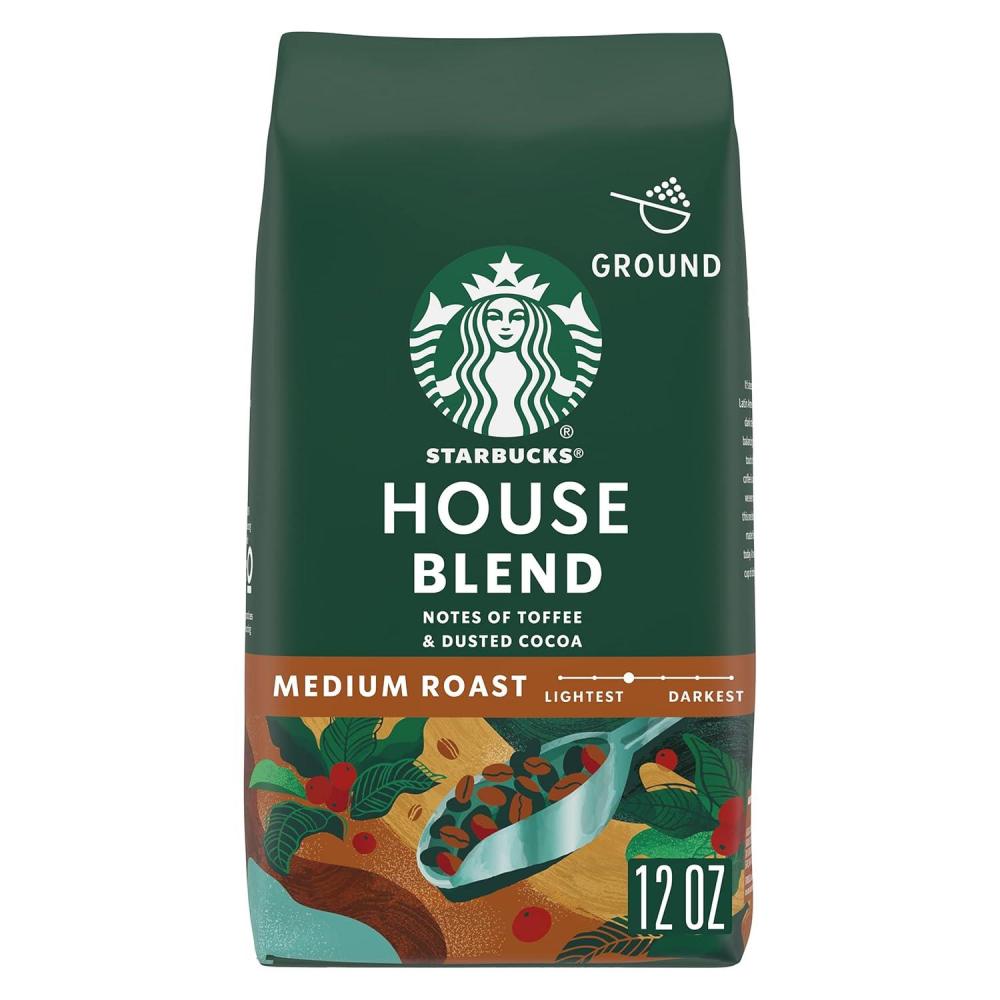 imageStarbucks Ground Coffee Medium Roast Coffee Fall Blend 100 Arabica Limited Edition 1 Bag 17 OzNotes of Toffee and Dusted Cocoa