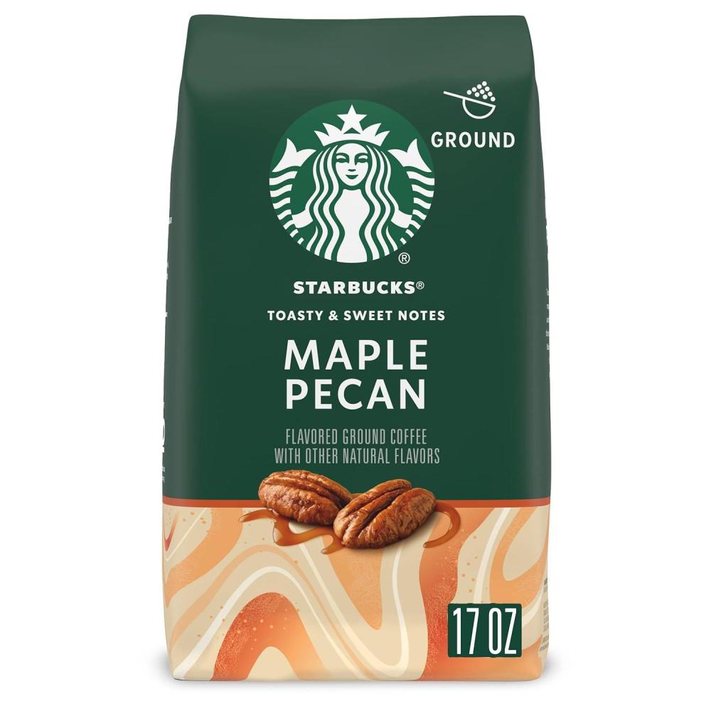 imageStarbucks Ground Coffee Starbucks Blonde Roast Coffee Veranda Blend 100 Arabica 1 bag 28 ozMaple Pecan