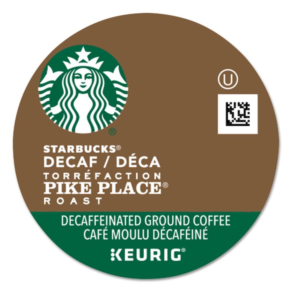 imageStarbucks KCup Coffee Pods Medium Roast Coffee Decaf Pike Place Roast 100 Arabica 4 boxes 96 pods totalDecaf Pike Place