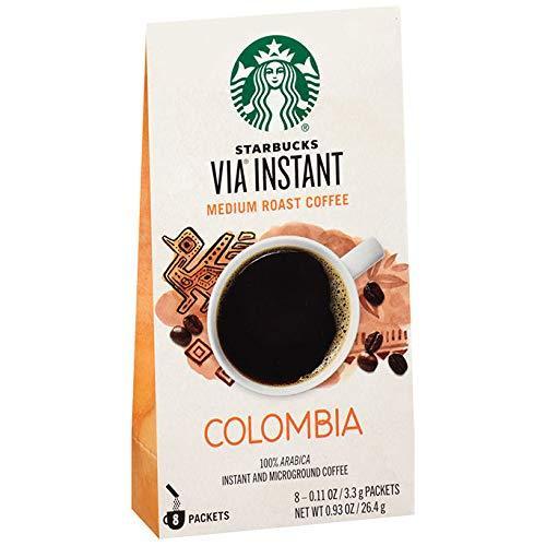 imageStarbucks VIA Instant Coffee Medium Roast Coffee Pike Place Roast 100 Arabica SingleServe 1 Box 50 PacketsColumbia