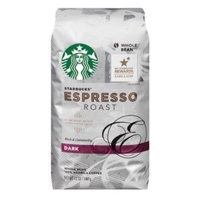 imageStarbucks Whole Bean Coffee Dark Roast Coffee Espresso Roast 100 Arabica 1 bag 18 ozEspresso