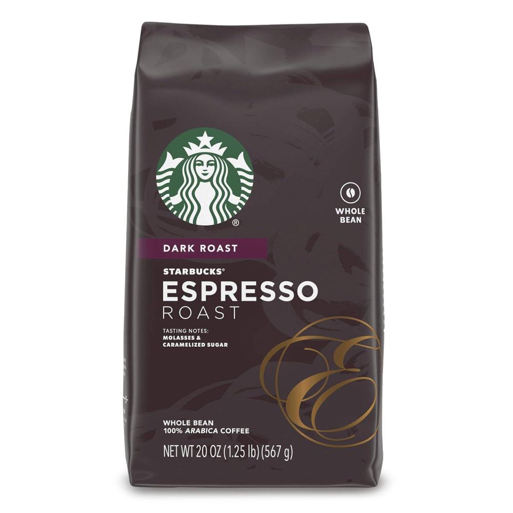 imageStarbucks Whole Bean Coffee Dark Roast Coffee Italian Roast 100 Arabica 6 bags 12 oz eachCaramel