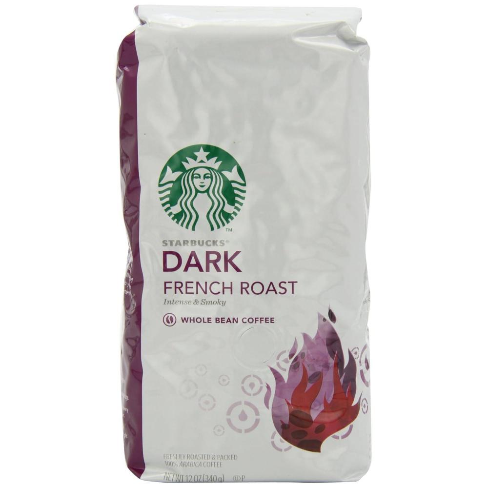 imageStarbucks Whole Bean Coffee Dark Roast Coffee Italian Roast 100 Arabica 6 bags 12 oz eachFrench Roast Whole Bean