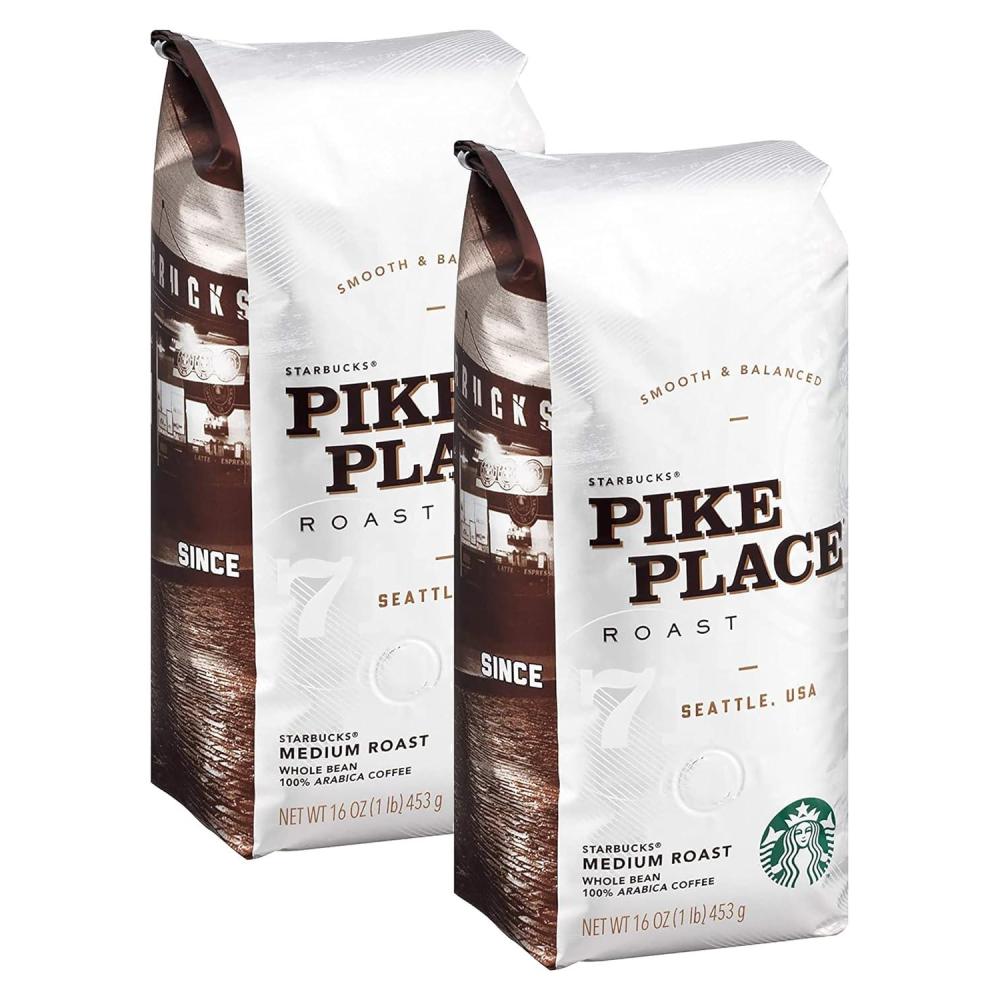 imageStarbucks Whole Bean Coffee Medium Roast Coffee Breakfast Blend 100 Arabica 6 bags 12 ozPike