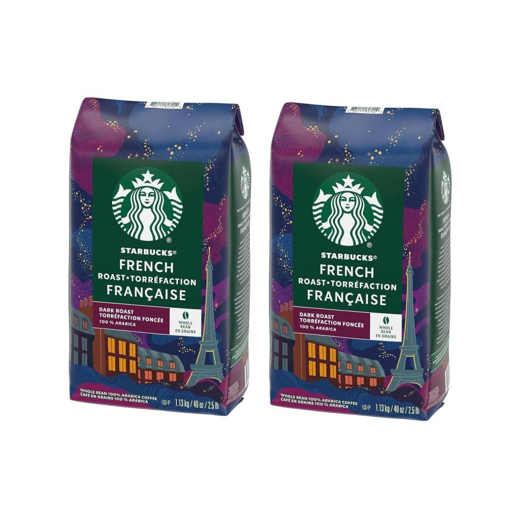 imageStarbucks Whole Bean Coffee Medium Roast Coffee Pike Place Roast 100 Arabica 1 bag 18 ozFrench Roast