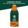 Starbucks Cold Brew Coffee Concentrate, Caramel Dolce, 100% Arabica, Multi-Serve Bottle (32 Fl Oz)(Caramel Dolce)
