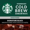 Starbucks Cold Brew Coffee Concentrate, Caramel Dolce, 100% Arabica, Multi-Serve Bottle (32 Fl Oz)(Unsweetened Black)