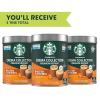Starbucks Crema Collection Premium Instant Salted Caramel Flavored Instant Coffee, 100% Arabica Beans, 3 Tins (7.12 Oz Each)(Caramel)