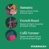 Starbucks Dark Roast Whole Bean Coffee, Variety Pack, 3 bags (12 oz each)(Dark Variety Pack)