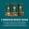 Starbucks Dark Roast Whole Bean Coffee, Variety Pack, 3 bags (12 oz each)(Medium Variety Pack)