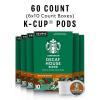Starbucks Decaf K-Cup Coffee Pods — House Blend for Keurig Brewers — 6 boxes (60 pods total)(Decaf House)