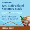 Starbucks Ground Coffee, Medium Roast Iced Coffee Blend, Signature Black, 100% Arabica, 6 Bags (12 oz Each)