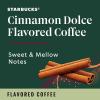 Starbucks Ground Coffee, Starbucks Blonde Roast Coffee, Veranda Blend, 100% Arabica, 1 bag (28 oz)(Cinnamon Dolce)