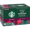 Starbucks K-Cup Coffee Pods, Dark Roast Coffee, Sumatra for Keurig Brewers, 100% Arabica, 6 boxes (60 pods total)(Caffè Verona)