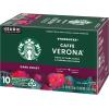 Starbucks K-Cup Coffee Pods, Dark Roast Coffee, Sumatra for Keurig Brewers, 100% Arabica, 6 boxes (60 pods total)(Caffè Verona)