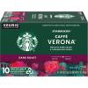 Starbucks K-Cup Coffee Pods, Dark Roast Coffee, Sumatra for Keurig Brewers, 100% Arabica, 6 boxes (60 pods total)(Caffè Verona)