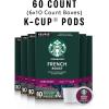 Starbucks K-Cup Coffee Pods, Dark Roast Coffee, Sumatra for Keurig Brewers, 100% Arabica, 6 boxes (60 pods total)(French Roast)
