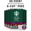 Starbucks K-Cup Coffee Pods, Dark Roast Coffee, Sumatra for Keurig Brewers, 100% Arabica, 6 boxes (60 pods total)(Italian Roast)