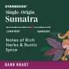 Starbucks K-Cup Coffee Pods, Dark Roast Coffee, Sumatra for Keurig Brewers, 100% Arabica, 6 boxes (60 pods total)(Sumatra)