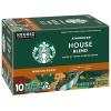 Starbucks K-Cup Coffee Pods, Dark Roast Coffee Variety Pack for Keurig Brewers, 100% Arabica, 1 Box (96 Pods)(House Blend)