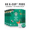 Starbucks K-Cup Coffee Pods, Dark Roast Coffee Variety Pack for Keurig Brewers, 100% Arabica, 1 Box (96 Pods)(Unflavored)