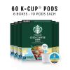 Starbucks K-Cup Coffee Pods, Iced Coffee Blend, Vanilla Naturally Flavored for Keurig Brewers, 100% Arabica, 6 Boxes (60 Pods Total)(Vanilla)