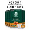 Starbucks K-Cup Coffee Pods, Medium Roast Coffee, Pike Place Roast for Keurig Brewers, 100% Arabica, 4 boxes (96 pods total)(Caramel)