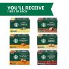 Starbucks K-Cup Coffee Pods, Medium Roast Coffee, Pike Place Roast for Keurig Brewers, 100% Arabica, 4 boxes (96 pods total)(Flavored Variety Pack)