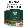 Starbucks K-Cup Coffee Pods, Medium Roast Coffee, Pike Place Roast for Keurig Brewers, 100% Arabica, 4 boxes (96 pods total)(House Blend)