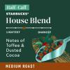 Starbucks K-Cup Coffee Pods, Medium Roast Coffee, Pike Place Roast for Keurig Brewers, 100% Arabica, 4 boxes (96 pods total)(House Blend Haff Caff)