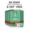 Starbucks K-Cup Coffee Pods, Medium Roast Coffee, Pike Place Roast for Keurig Brewers, 100% Arabica, 4 boxes (96 pods total)(House Blend Haff Caff)