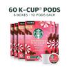 Starbucks K-Cup Coffee Pods, Medium Roast Coffee, Pike Place Roast for Keurig Brewers, 100% Arabica, 4 boxes (96 pods total)(Peppermint Mocha)