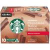 Starbucks K-Cup Coffee Pods, Vanilla Flavored Coffee, Naturally Flavored, 100% Arabica, 6 boxes (60 pods total)(Cinnamon Dolce)