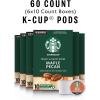 Starbucks K-Cup Coffee Pods, Vanilla Flavored Coffee, Naturally Flavored, 100% Arabica, 6 boxes (60 pods total)(Maple Pecan)