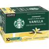 Starbucks K-Cup Coffee Pods, Vanilla Flavored Coffee, Naturally Flavored, 100% Arabica, 6 boxes (60 pods total)(Vanilla)