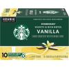 Starbucks K-Cup Coffee Pods, Vanilla Flavored Coffee, Naturally Flavored, 100% Arabica, 6 boxes (60 pods total)(Vanilla)