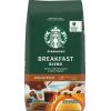 Starbucks Whole Bean Coffee, Medium Roast Coffee, Breakfast Blend, 100% Arabica, 6 bags (12 oz)(Breakfast Blend)