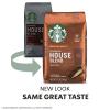 Starbucks Whole Bean Coffee, Medium Roast Coffee, Breakfast Blend, 100% Arabica, 6 bags (12 oz)(House Blend)