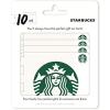 imageStarbucks 10 Gift Cards 4Pack40