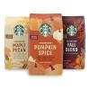 Starbucks Dark Roast Ground Coffee, Variety Pack, 3 bags (12 oz each)(Fall Variety Pack)
