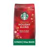Starbucks Ground Coffee, Medium Roast Coffee, Breakfast Blend, 100% Arabica, 1 bag (28 oz)(Holiday Blend)