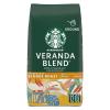 Starbucks Ground Coffee, Starbucks Blonde Roast Coffee, Veranda Blend, 100% Arabica, 1 bag (28 oz)(Veranda)