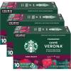 Starbucks K-Cup Coffee Pods, Dark Roast Coffee, Sumatra for Keurig Brewers, 100% Arabica, 6 boxes (60 pods total)(Caffè Verona)